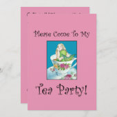Uitnodigingen van Mermaid Tea Party (Voorkant / Achterkant)