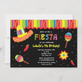 Uitnodigingen van Mexicaanse Fiesta Birthday Party (Voorkant)