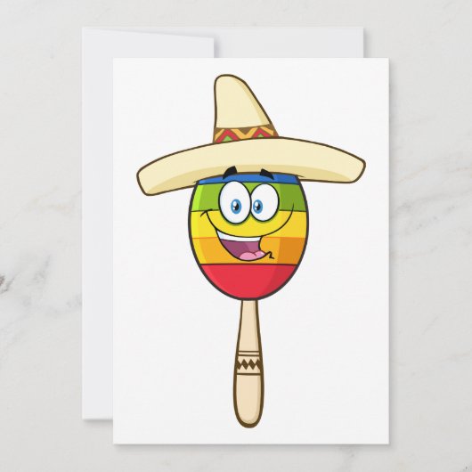 Uitnodigingen van Mexicaanse Maraca (Voorkant)