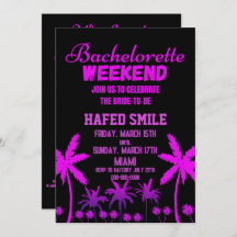 Uitnodigingen van Miami Bachelorette