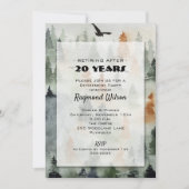 Uitnodigingen van Misty Forest Retirement Party (Voorkant)