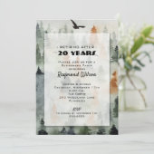Uitnodigingen van Misty Forest Retirement Party (Staand voorkant)