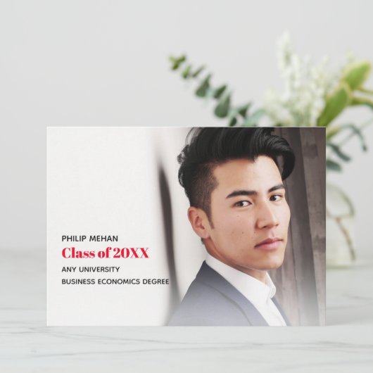 Uitnodigingen van moderne fotograaf (Staand voorkant)