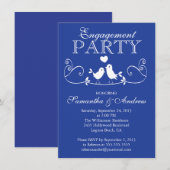 Uitnodigingen van moderne Tortelduifjes Engagement (Voorkant / Achterkant)