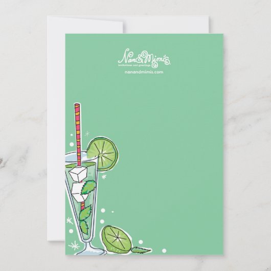 Uitnodigingen van Mojito Party (Achterkant)