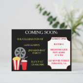 Uitnodigingen van Movie Thleparty (Staand voorkant)