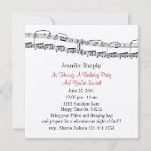 Uitnodigingen van muzieknoten (Voorkant)