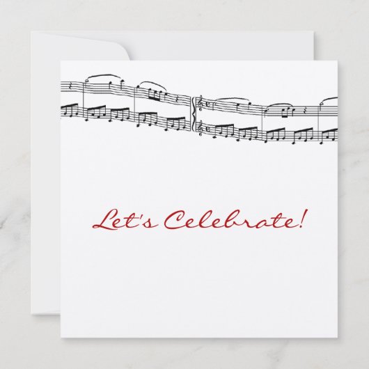 Uitnodigingen van muzieknoten (Achterkant)