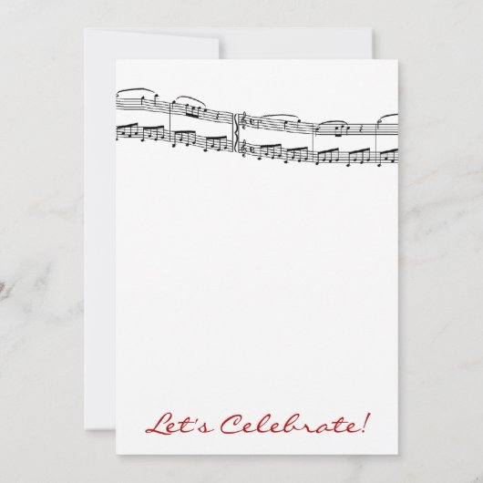 Uitnodigingen van muzieknoten (Achterkant)