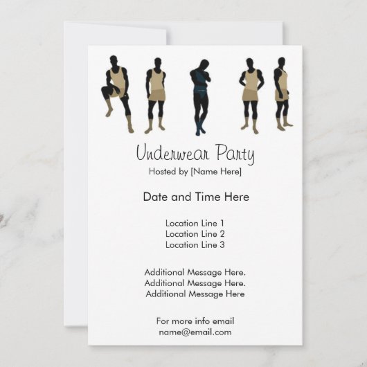 Uitnodigingen van ondergoed (Voorkant)