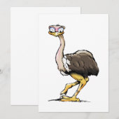 Uitnodigingen van Ostrich (Voorkant / Achterkant)