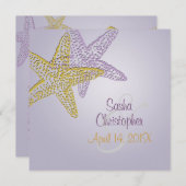 Uitnodigingen van Paarse zeesterkreeft/DIY (Voorkant / Achterkant)