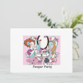 Uitnodigingen van Pamper Party (Staand voorkant)