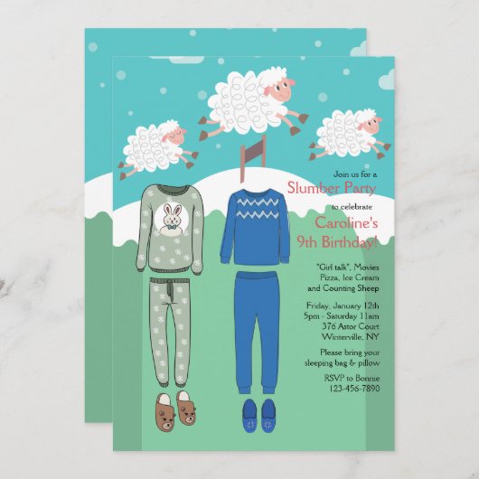 Uitnodigingen van partijen (Voorkant / Achterkant)