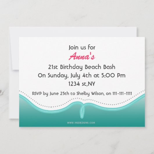 Uitnodigingen van partijen om te slaan (Achterkant)