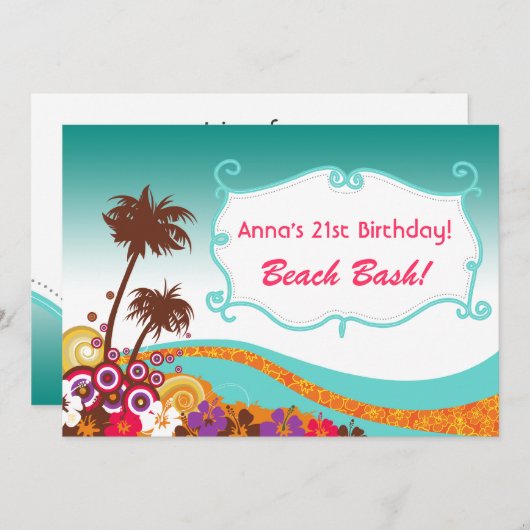 Uitnodigingen van partijen om te slaan (Voorkant / Achterkant)