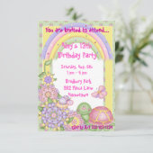 Uitnodigingen van pastschildpadschildpad (Staand voorkant)