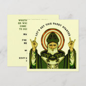 Uitnodigingen van Patrick's Day (Voorkant / Achterkant)