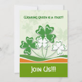 Uitnodigingen van Patrick's Day (Voorkant)