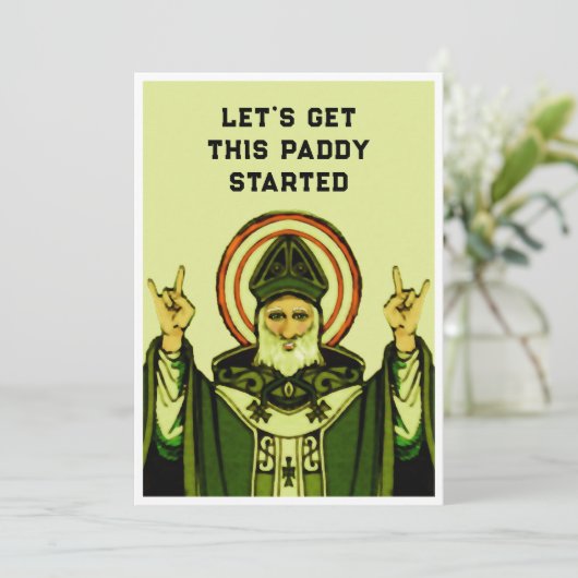 Uitnodigingen van Patrick's Day (Staand voorkant)