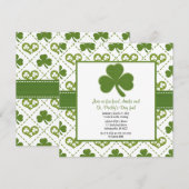 Uitnodigingen van Patrick's Day (Voorkant / Achterkant)