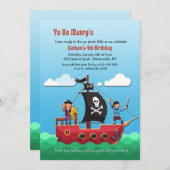 Uitnodigingen van piraten (Voorkant / Achterkant)