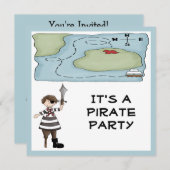 Uitnodigingen van piraten (Voorkant / Achterkant)