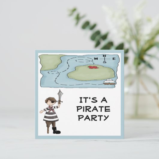 Uitnodigingen van piraten (Staand voorkant)