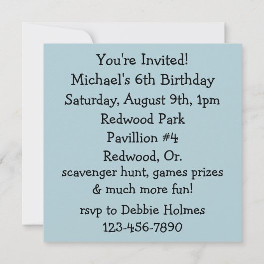 Uitnodigingen van piraten (Achterkant)