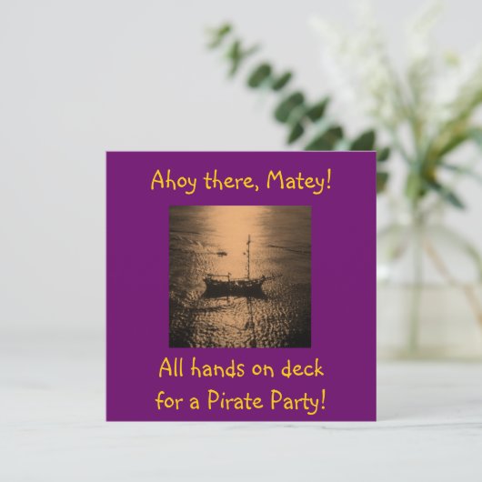 Uitnodigingen van piraten (Staand voorkant)
