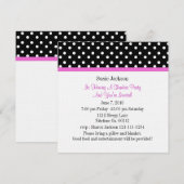 Uitnodigingen van Polka Dot Butterfly Party (Voorkant / Achterkant)