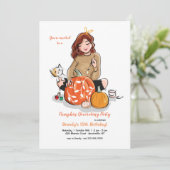 Uitnodigingen van pompoenafscheidende partijen (Staand voorkant)