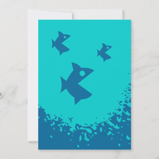 Uitnodigingen van poolpartijen | Aangepaste uitnod (Achterkant)