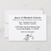 Uitnodigingen van Posh Shimmer House Warming Party (Achterkant)