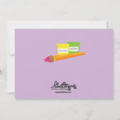 Uitnodigingen van Pottery Painting Party (Achterkant)