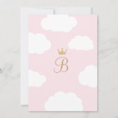 Uitnodigingen van Princess Party | Roze en goudkas (Achterkant)