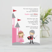 Uitnodigingen van prinses en Knight (Staand voorkant)