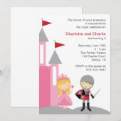 Uitnodigingen van prinses en Knight (Voorkant / Achterkant)