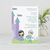 Uitnodigingen van prinses en Knight (Staand voorkant)