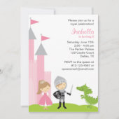 Uitnodigingen van prinses en Knight Birthday (Voorkant)