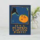  uitnodigingen van PUMPKIN CARVING Party (Staand voorkant)