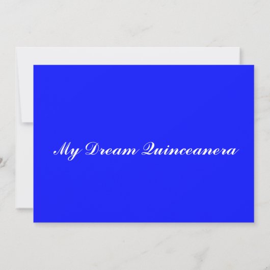 Uitnodigingen van Quinceanera Masquerade (Achterkant)