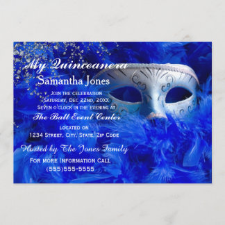 Uitnodigingen van Quinceanera Masquerade