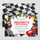 Uitnodigingen van Race Car Party tegen racisme (Voorkant / Achterkant)