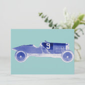 Uitnodigingen van Race Car Theme Party (Staand voorkant)