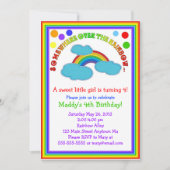 Uitnodigingen van Rainbow Birthday Party (Voorkant)