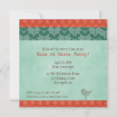 Uitnodigingen van Rainy Day Party (Achterkant)