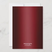 Uitnodigingen van Red|Gold Confetti Retirement Par (Achterkant)