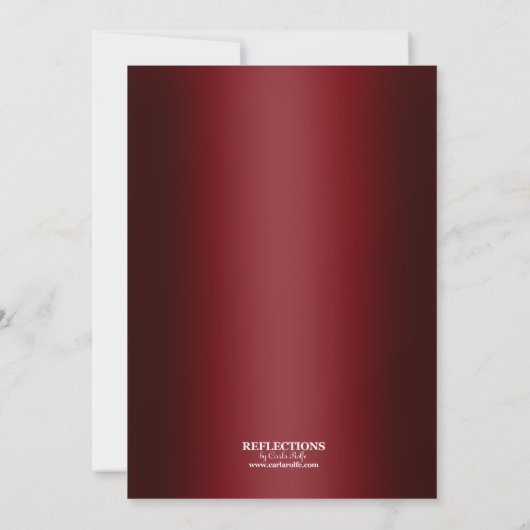 Uitnodigingen van Red|Gold Confetti Retirement Par (Achterkant)