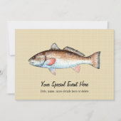 Uitnodigingen van Redfish Event Party (Voorkant)